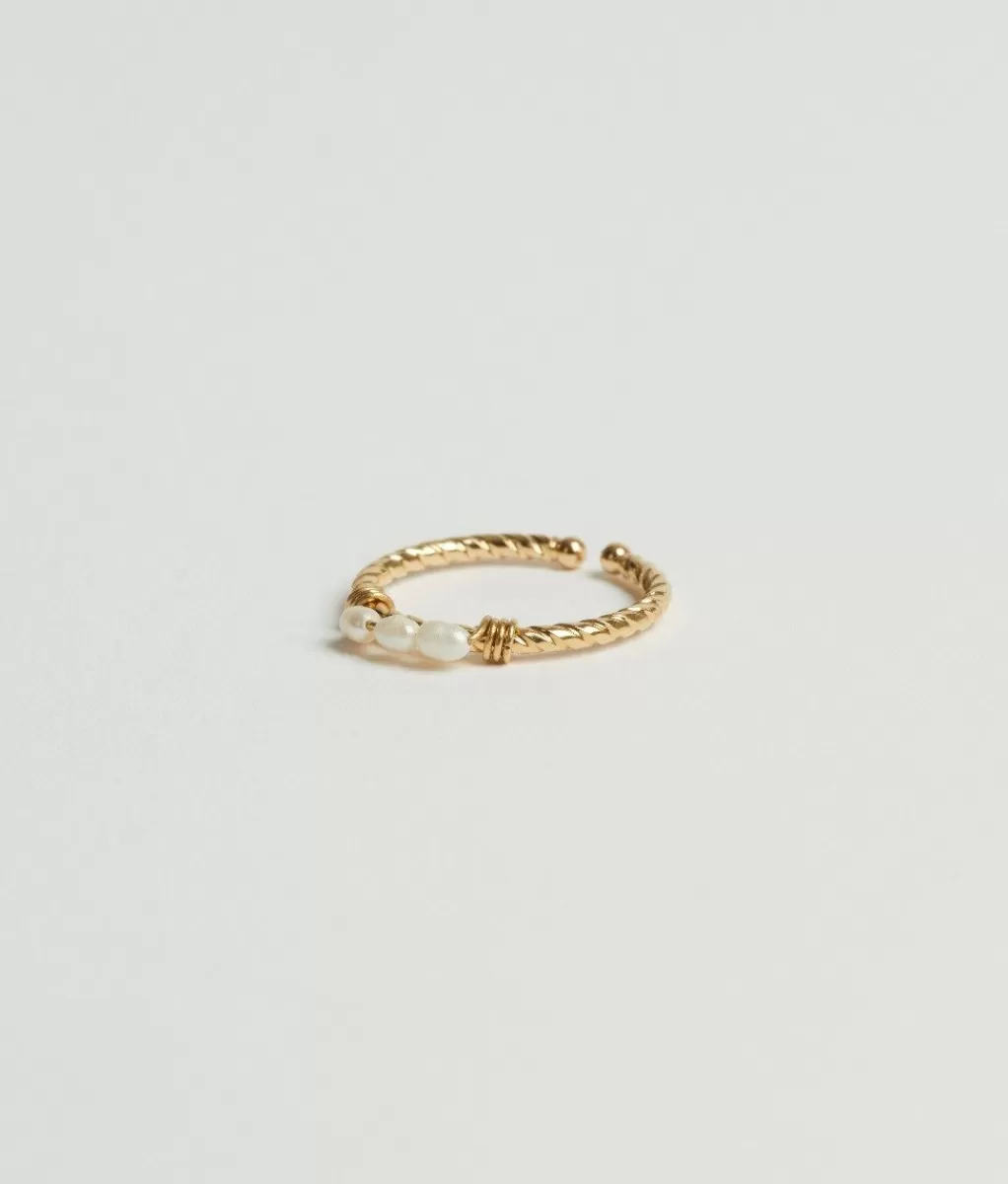 Lou Yetu Bague Molly Jaspe Bleue Cheap