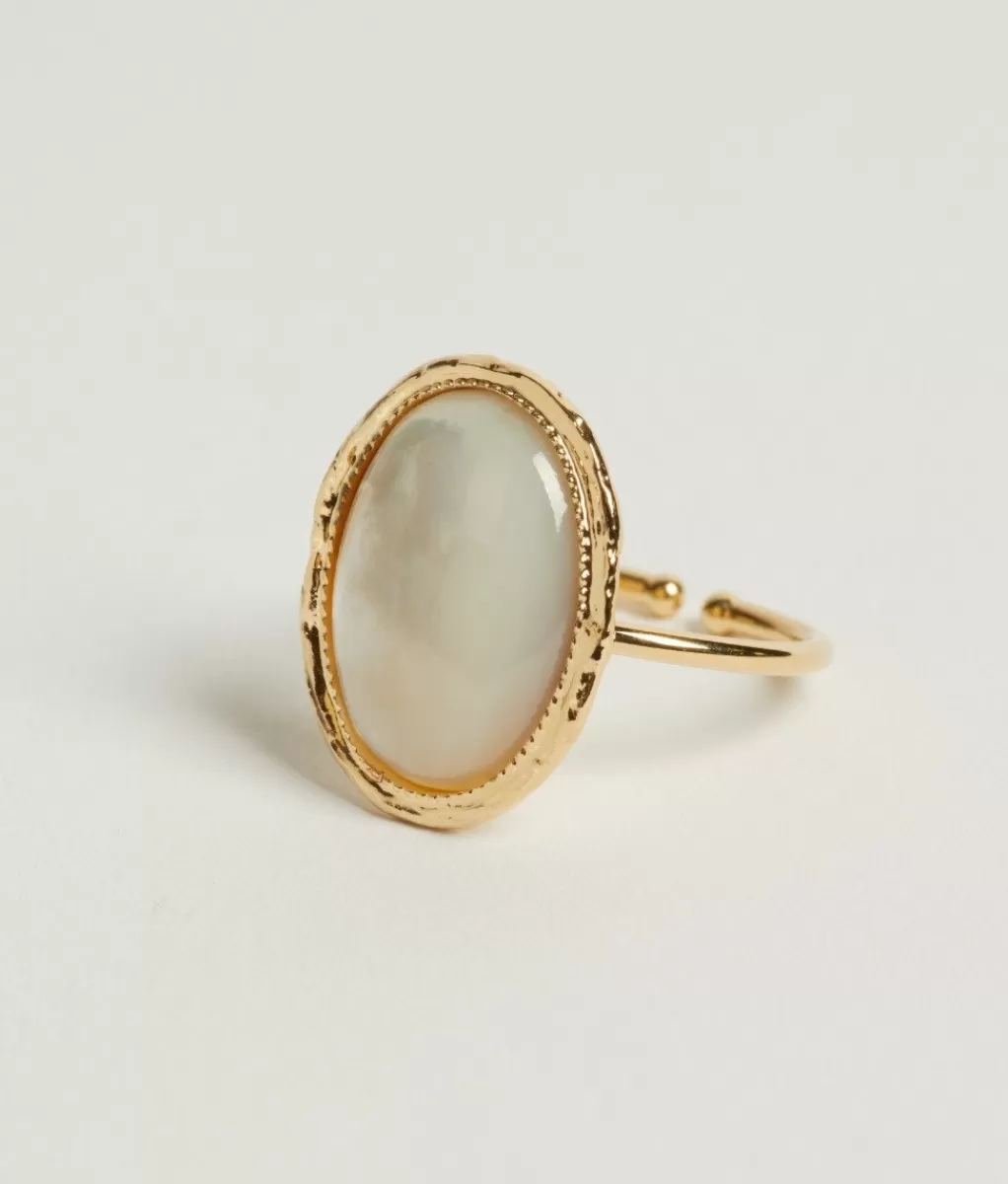 Lou Yetu Bague Tilda Agate Verte Cheap