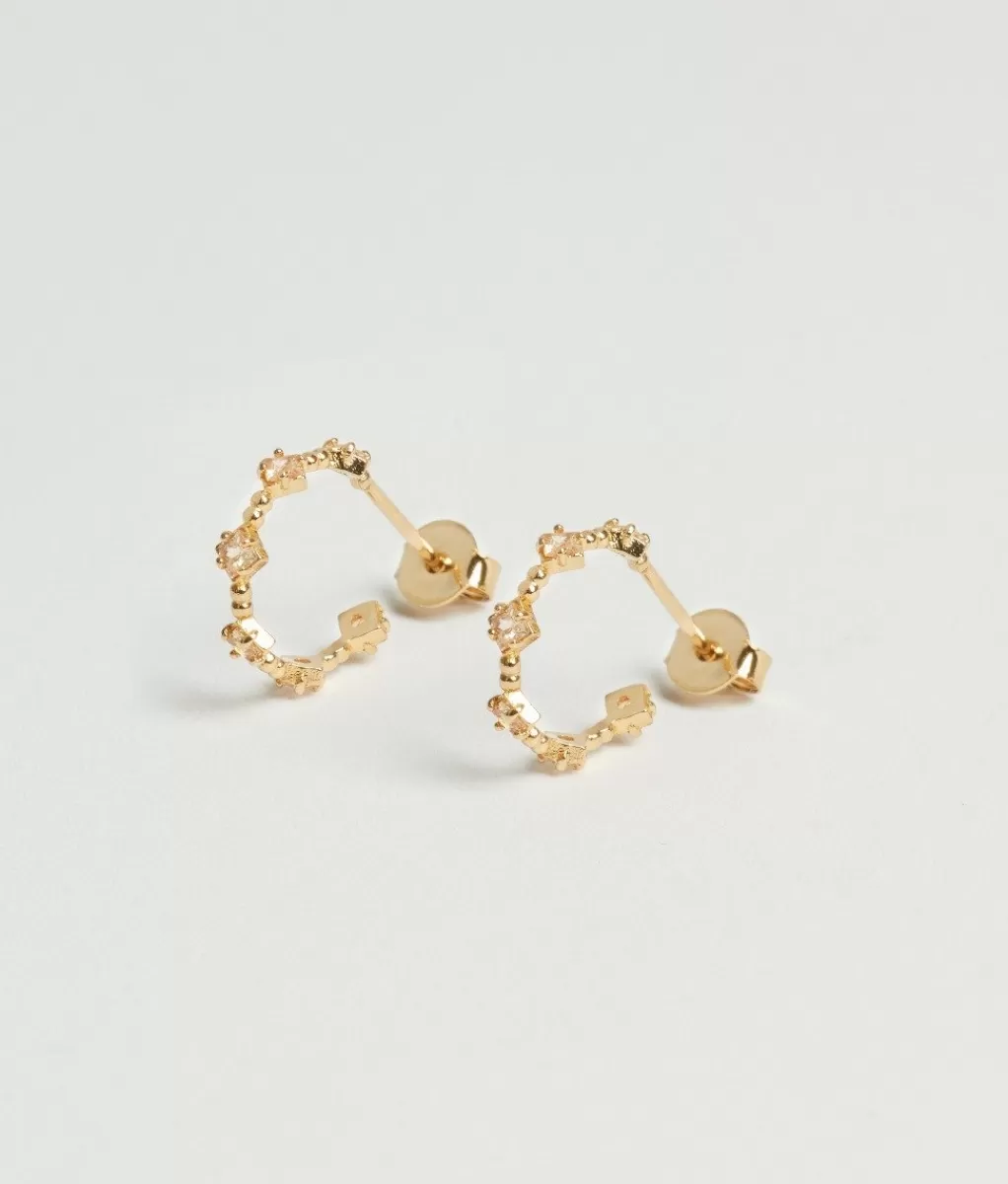 Lou Yetu Boucles Dia Zircon Champagne Flash Sale
