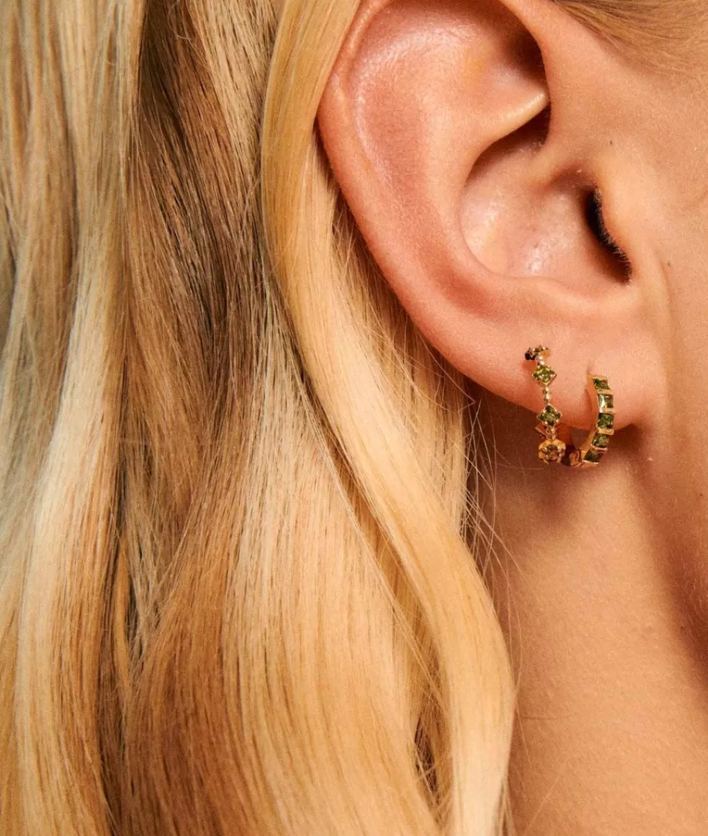 Lou Yetu Boucles Dia Zircon Champagne Flash Sale