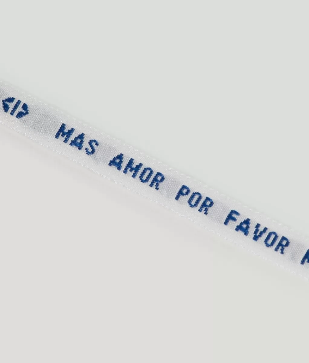 Lou Yetu Bracelet Mas Amor Por Favor Bleu Marine New